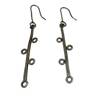 Hand Crafted Artisan Sterling Silver Drop Earrings